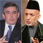 Gordon Brown, Hamid Karzai
